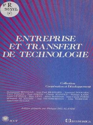 cover image of Entreprise et transfert de technologie